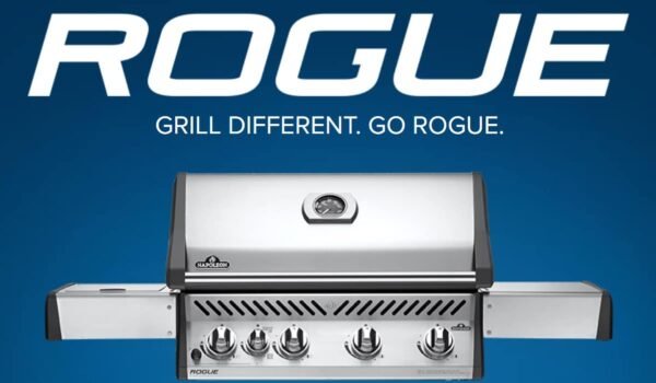 Napoleon Rogue Hybrid Gas & Charcoal Grill RXT625 - 5 burner Side Infra Burner Stainless Steel - Image 2
